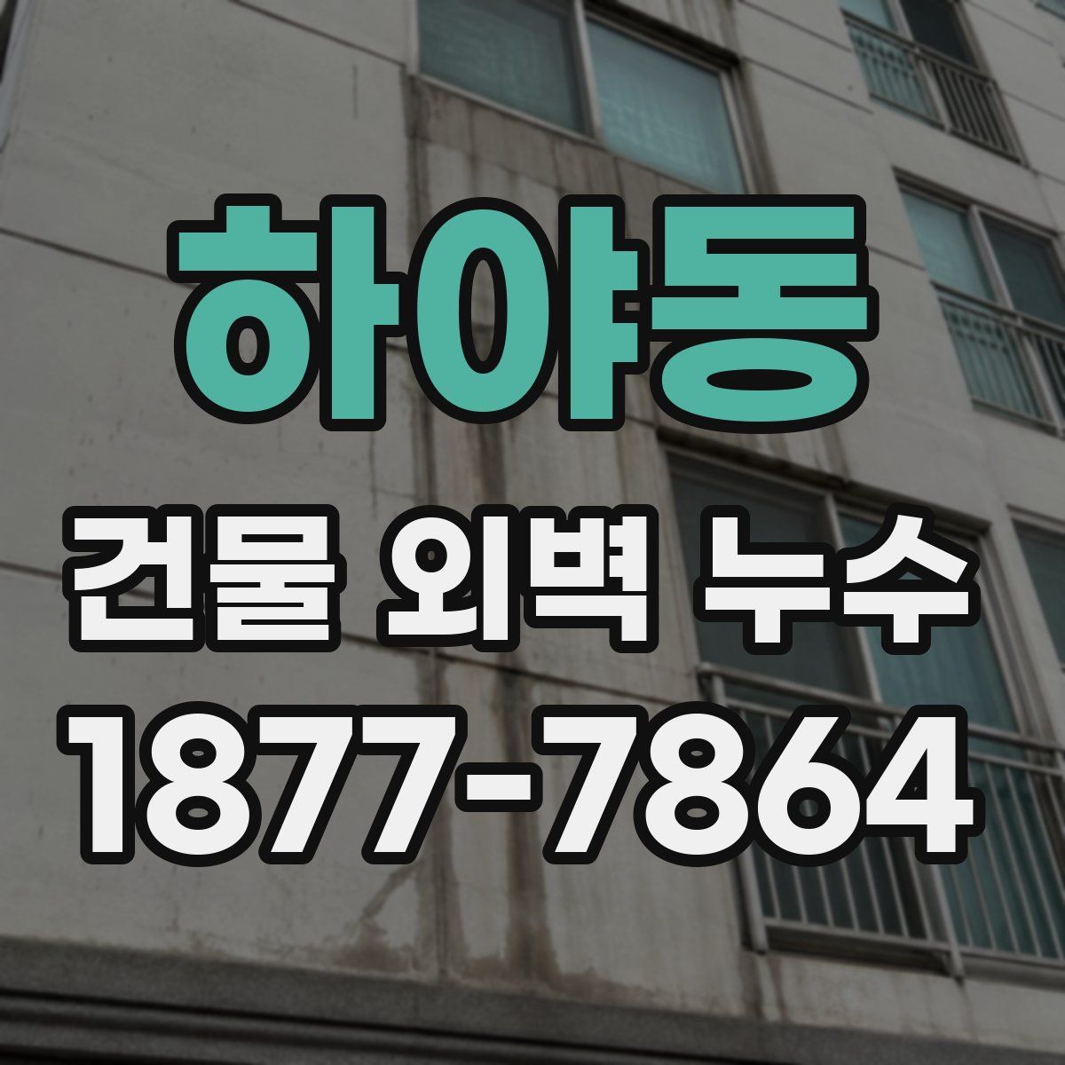 하야동 건물 외벽 누수