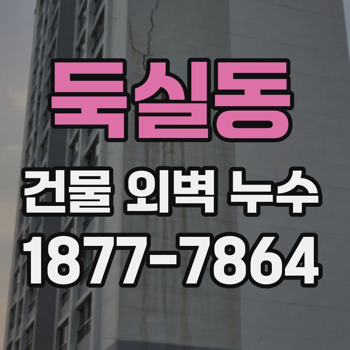 둑실동 건물 외벽 누수