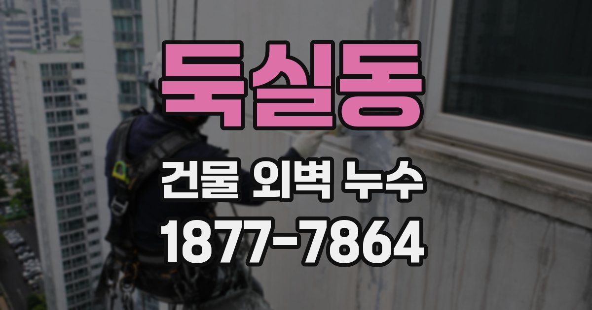 둑실동 건물 외벽 누수