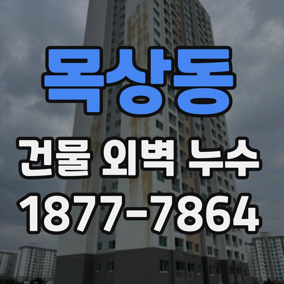 목상동 건물 외벽 누수 발생 원인을 줄이는 유지관리