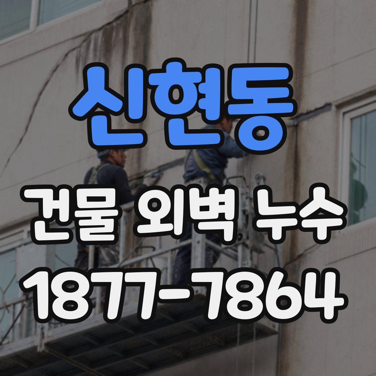 신현동 건물 외벽 누수