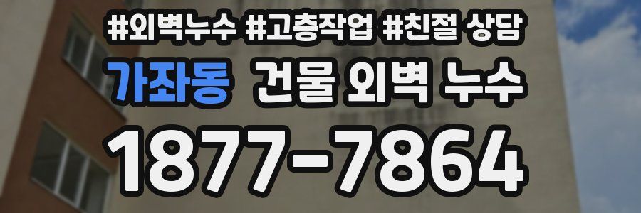 가좌동 건물 외벽 누수