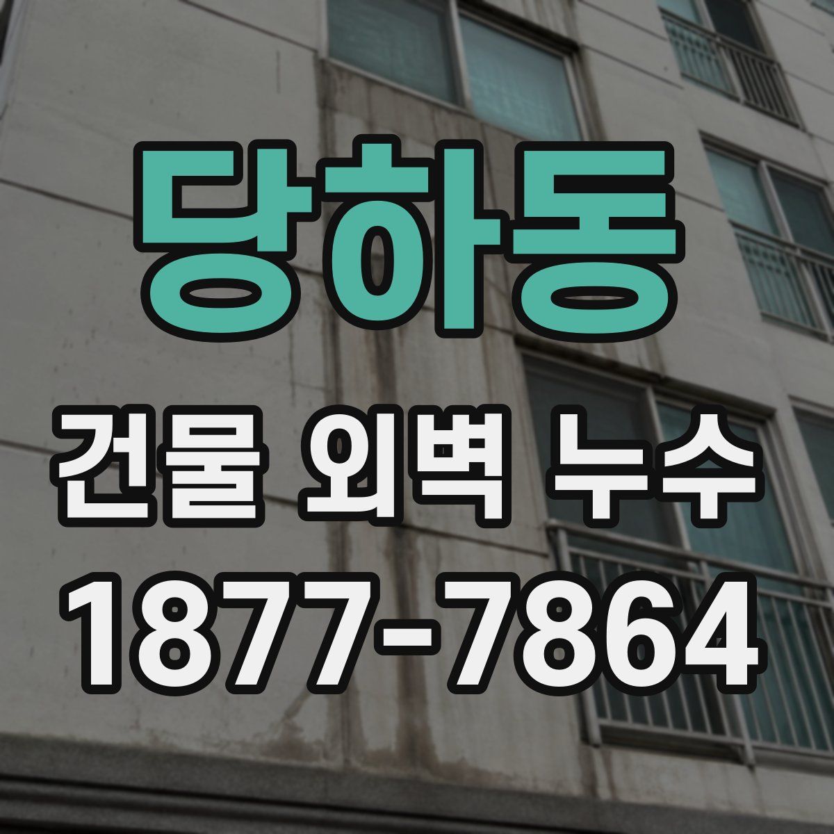 당하동 건물 외벽 누수