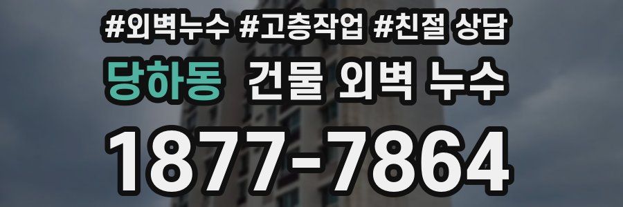 당하동 건물 외벽 누수