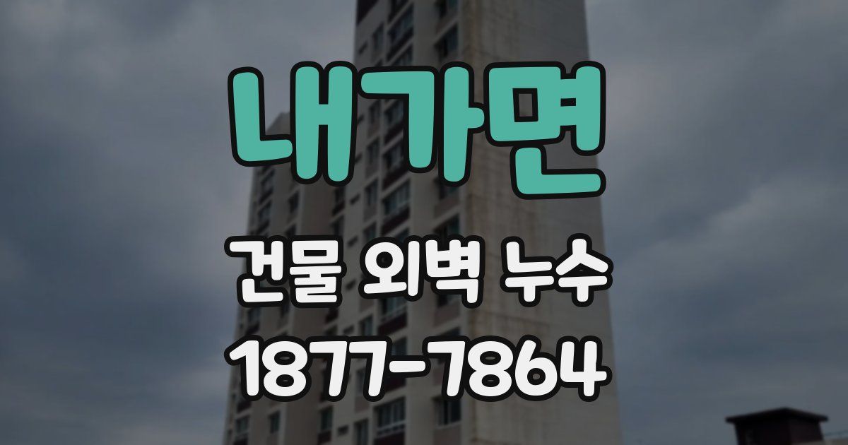 내가면 건물 외벽 누수