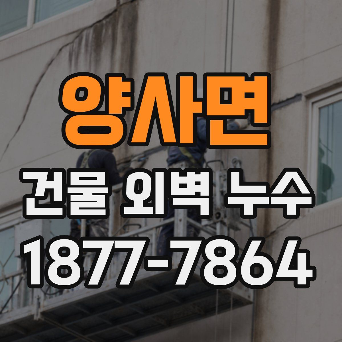 양사면 건물 외벽 누수