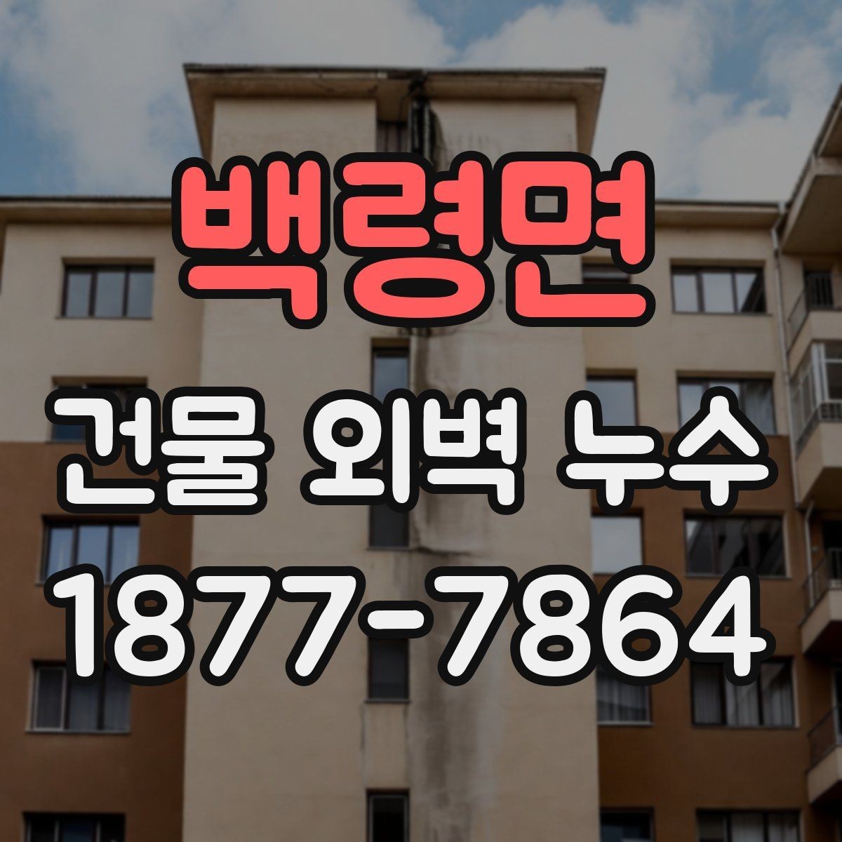 백령면 건물 외벽 누수 장기 관리에 필요한 항목