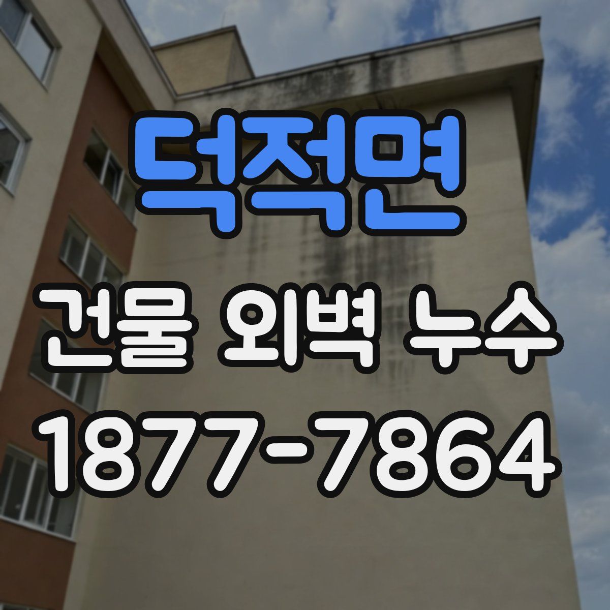 덕적면 건물 외벽 누수