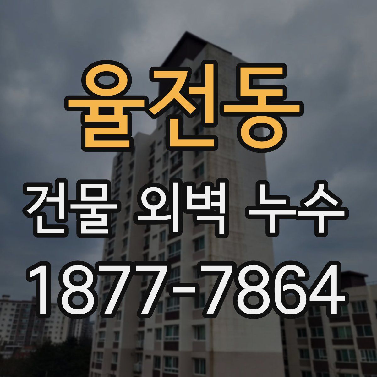 율전동 건물 외벽 누수