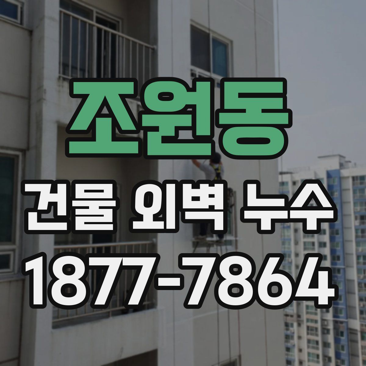 조원동 건물 외벽 누수