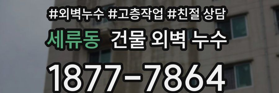 세류동 건물 외벽 누수