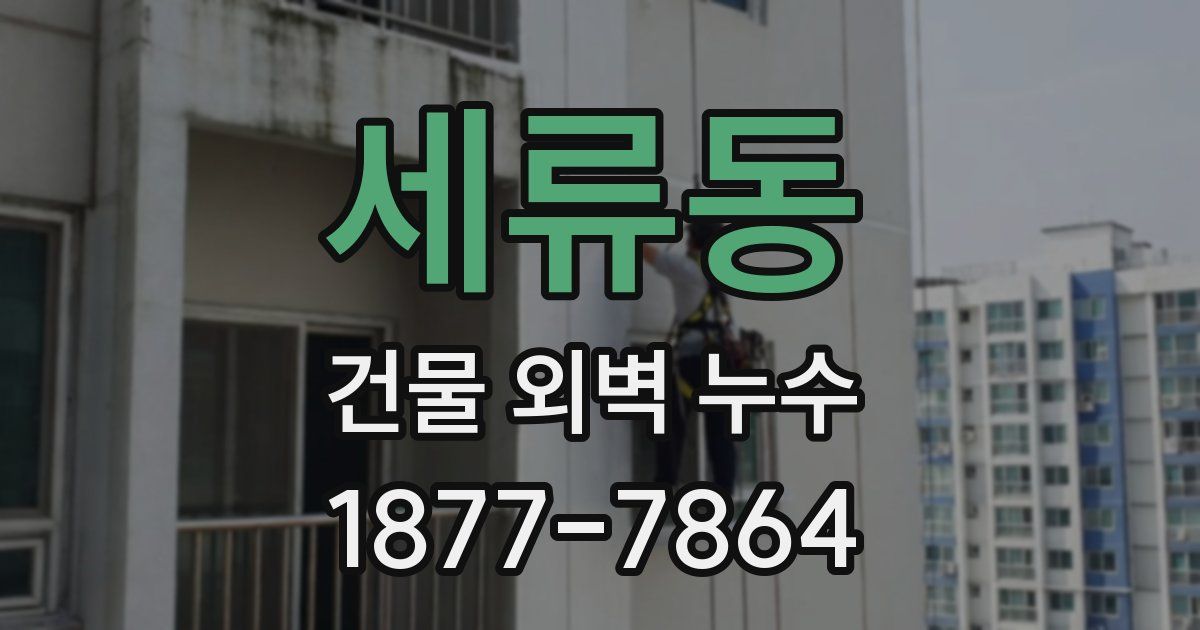 세류동 건물 외벽 누수