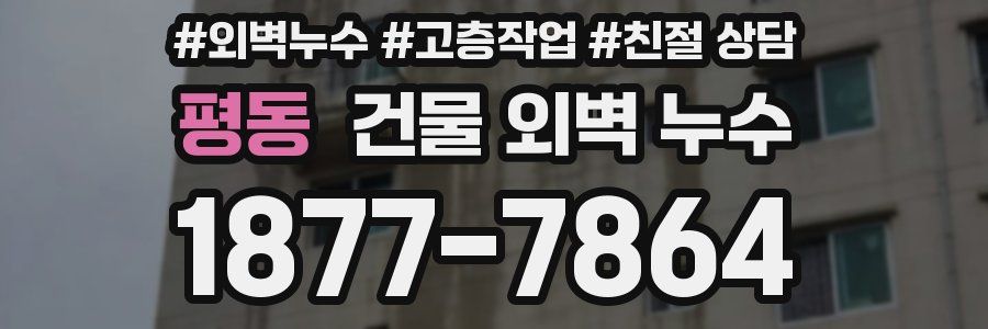 평동 건물 외벽 누수