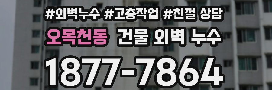 오목천동 건물 외벽 누수