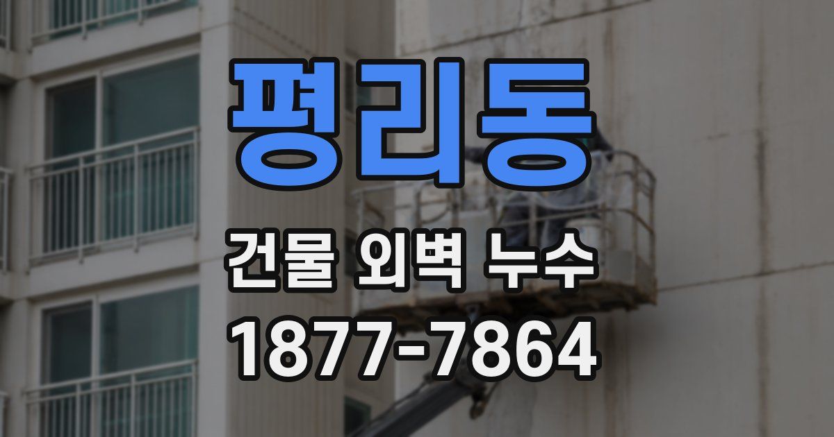 평리동 건물 외벽 누수