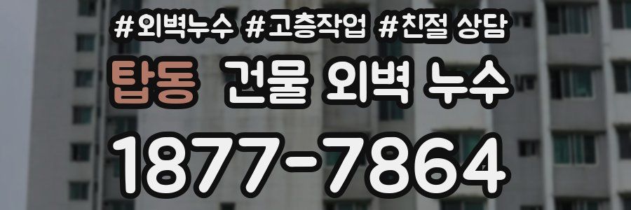 탑동 건물 외벽 누수