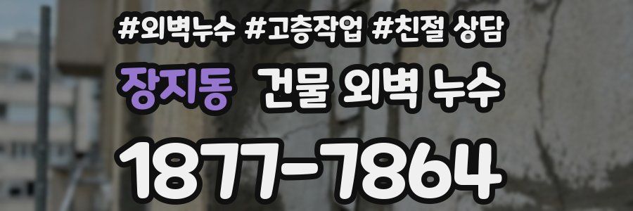 장지동 건물 외벽 누수