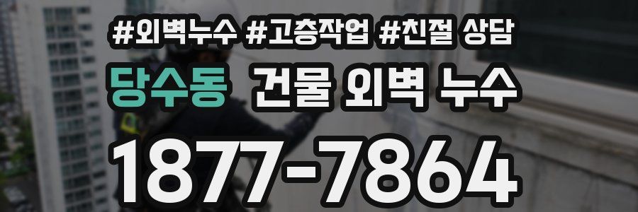 당수동 건물 외벽 누수