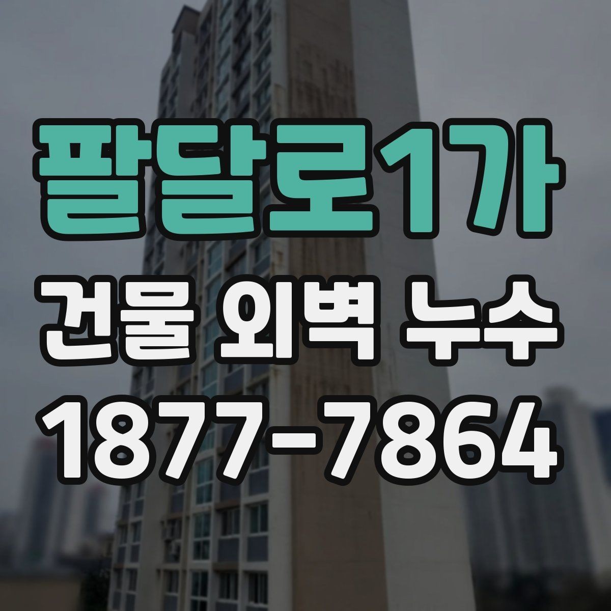 팔달로1가 건물 외벽 누수 공사 시 계약 전 확인 사항