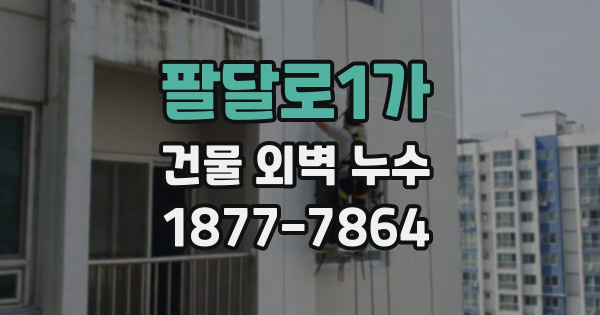 팔달로1가 건물 외벽 누수