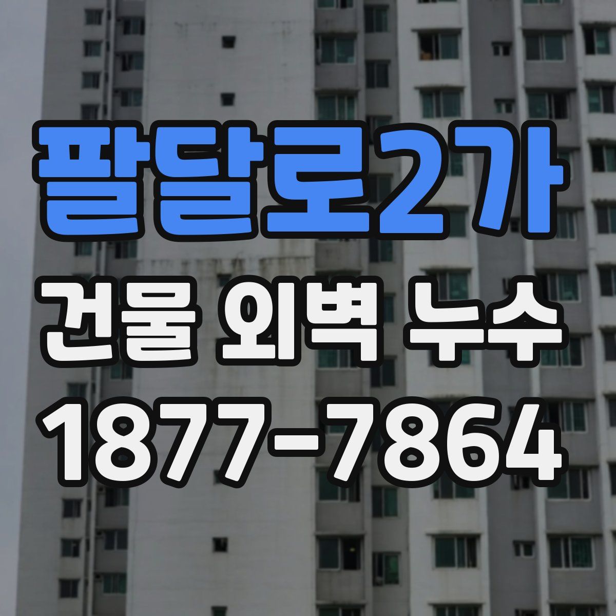 팔달로2가 건물 외벽 누수