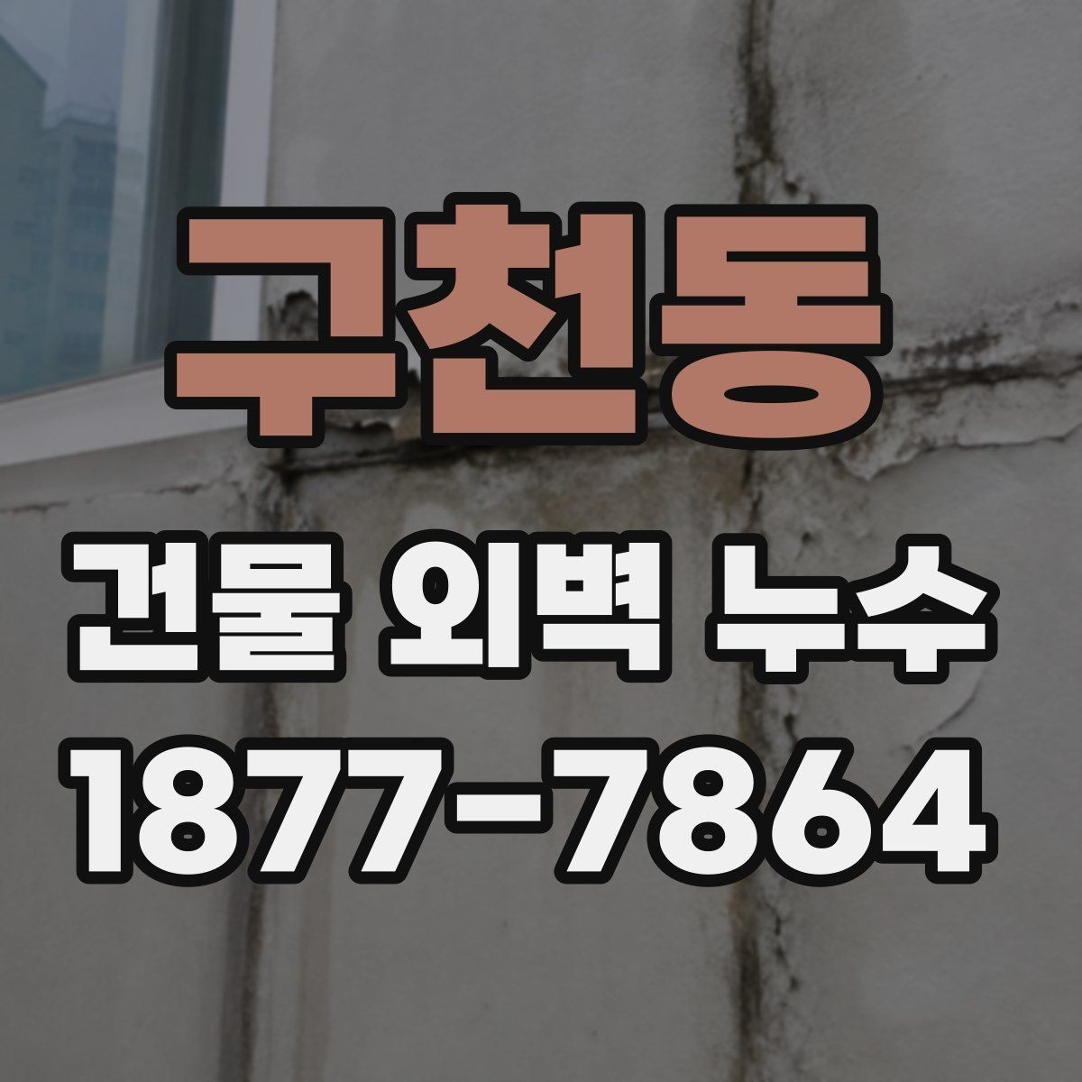 구천동 건물 외벽 누수 현장 확인 시 유용한 체크 항목