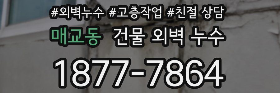매교동 건물 외벽 누수