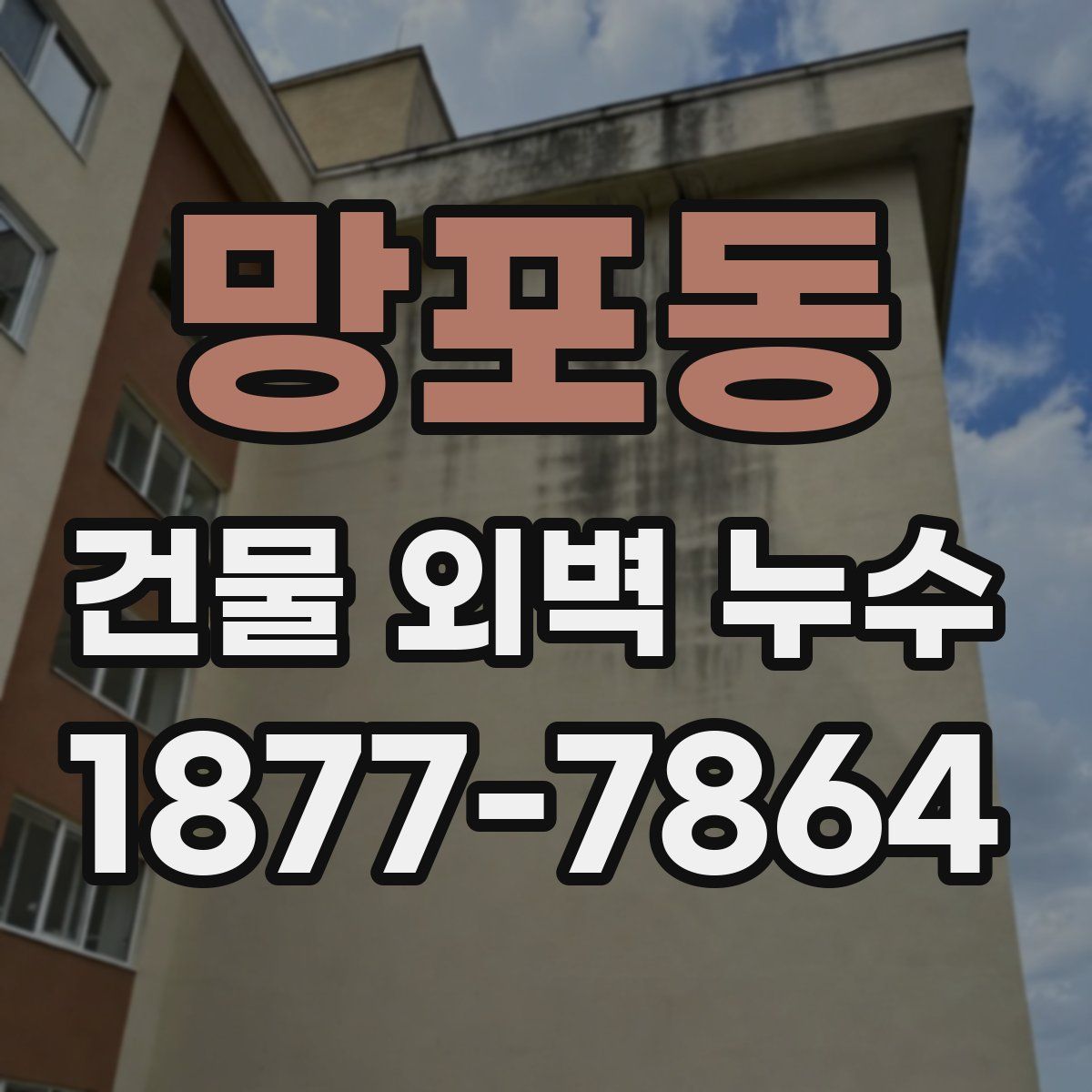 망포동 건물 외벽 누수