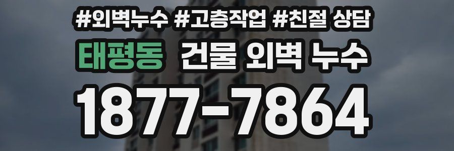 태평동 건물 외벽 누수