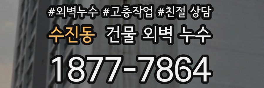 수진동 건물 외벽 누수