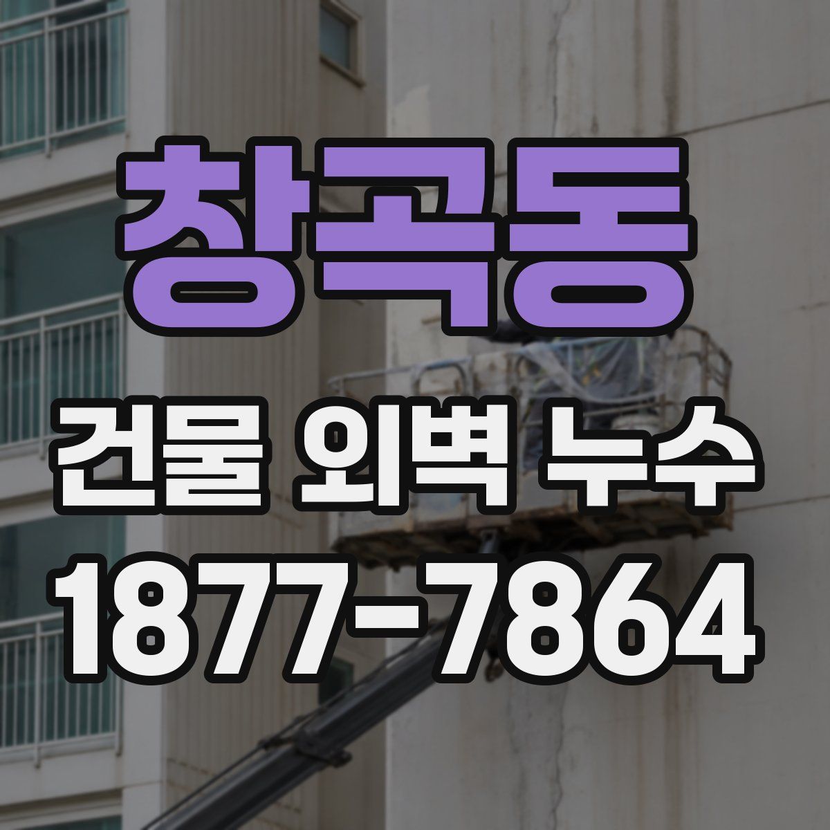 창곡동 건물 외벽 누수