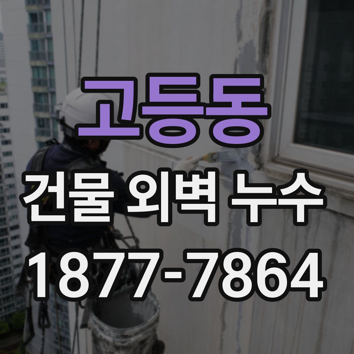 고등동 건물 외벽 누수