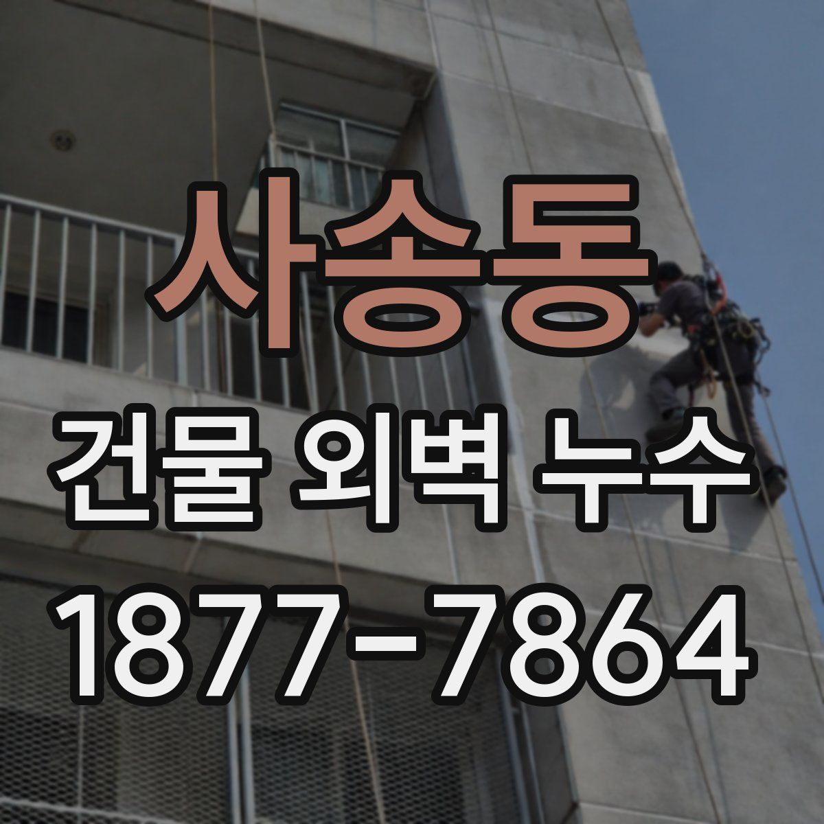 사송동 건물 외벽 누수