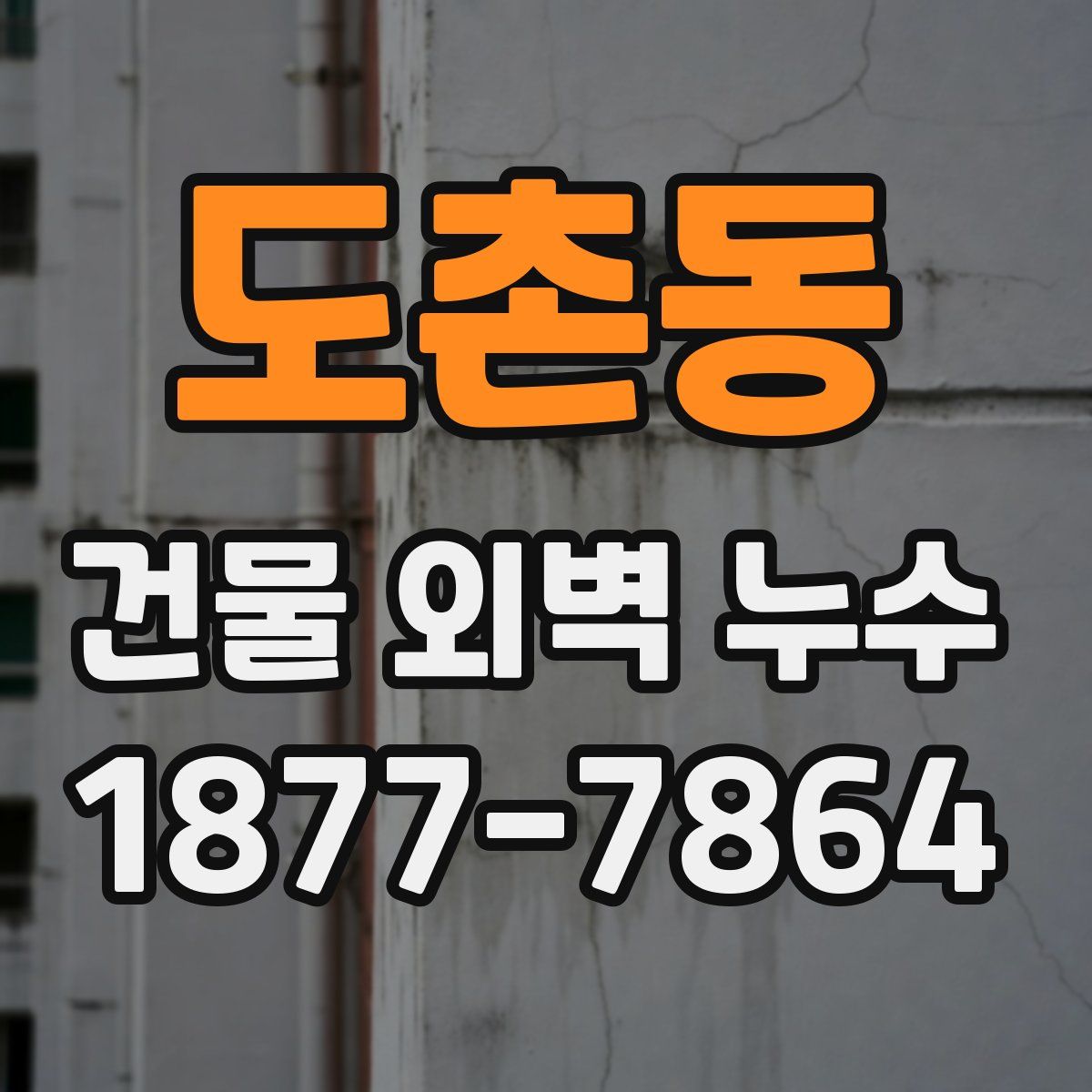 도촌동 건물 외벽 누수