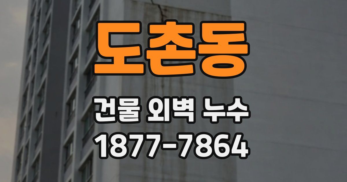 도촌동 건물 외벽 누수