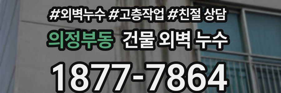 의정부동 건물 외벽 누수