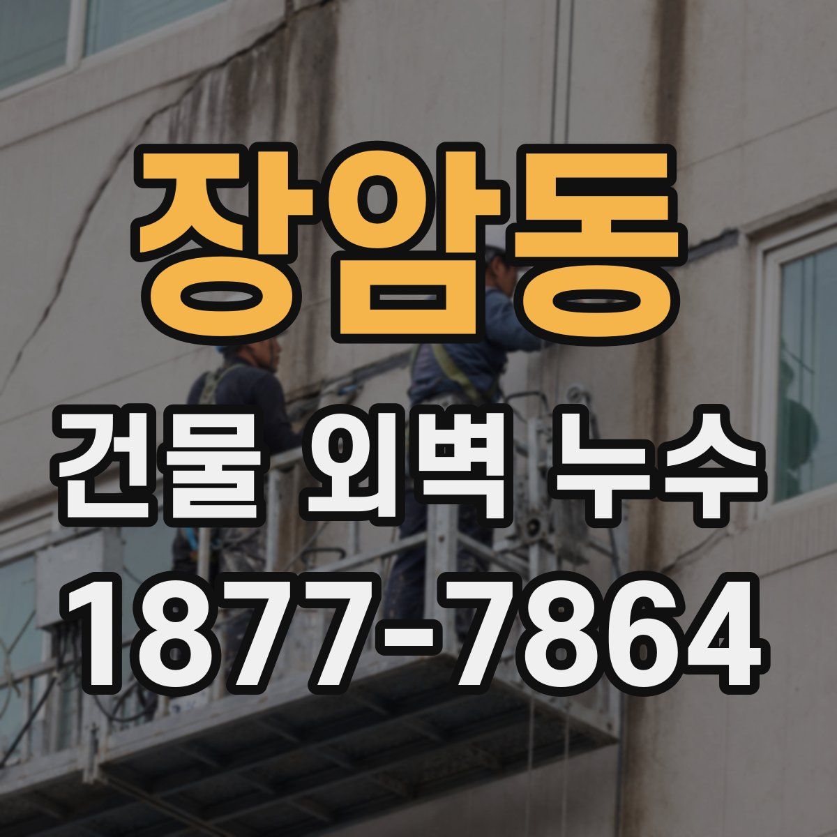 장암동 건물 외벽 누수