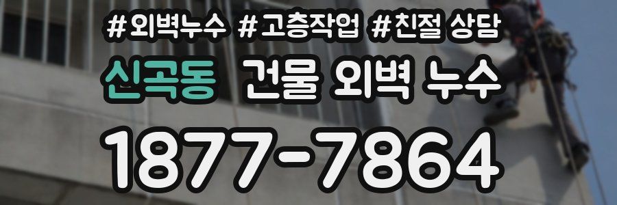신곡동 건물 외벽 누수
