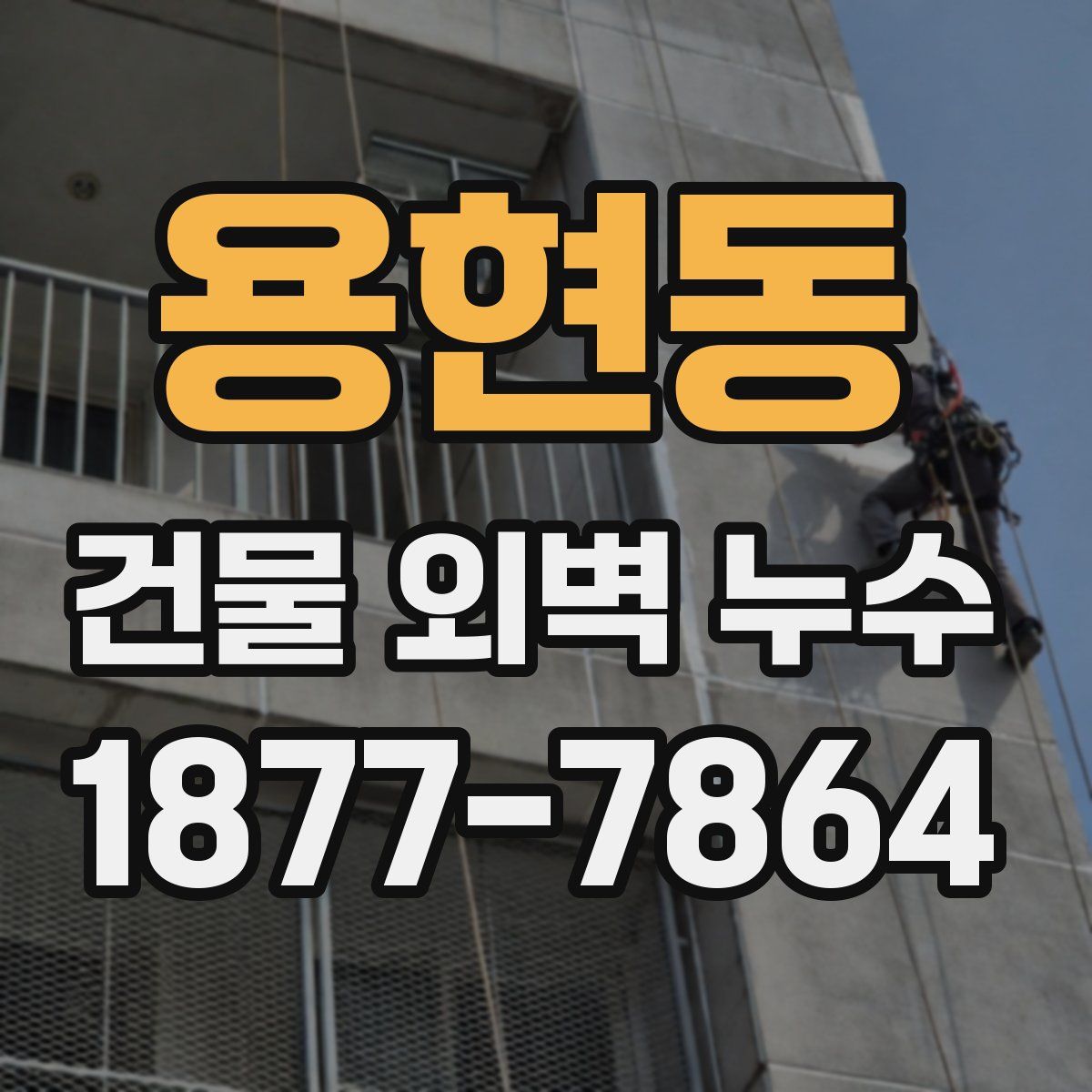 용현동 건물 외벽 누수