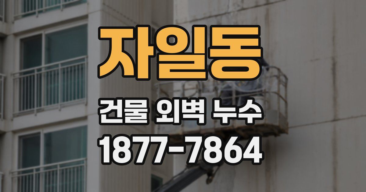 자일동 건물 외벽 누수