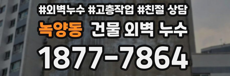녹양동 건물 외벽 누수