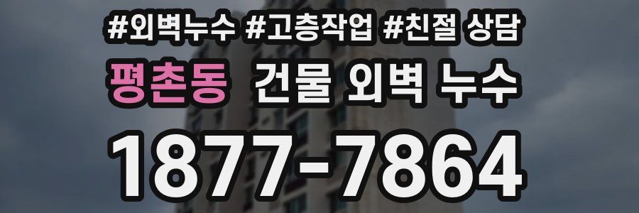 평촌동 건물 외벽 누수
