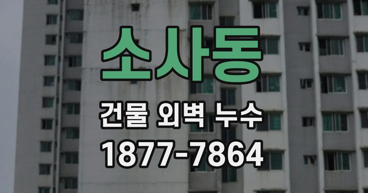 소사동 건물 외벽 누수