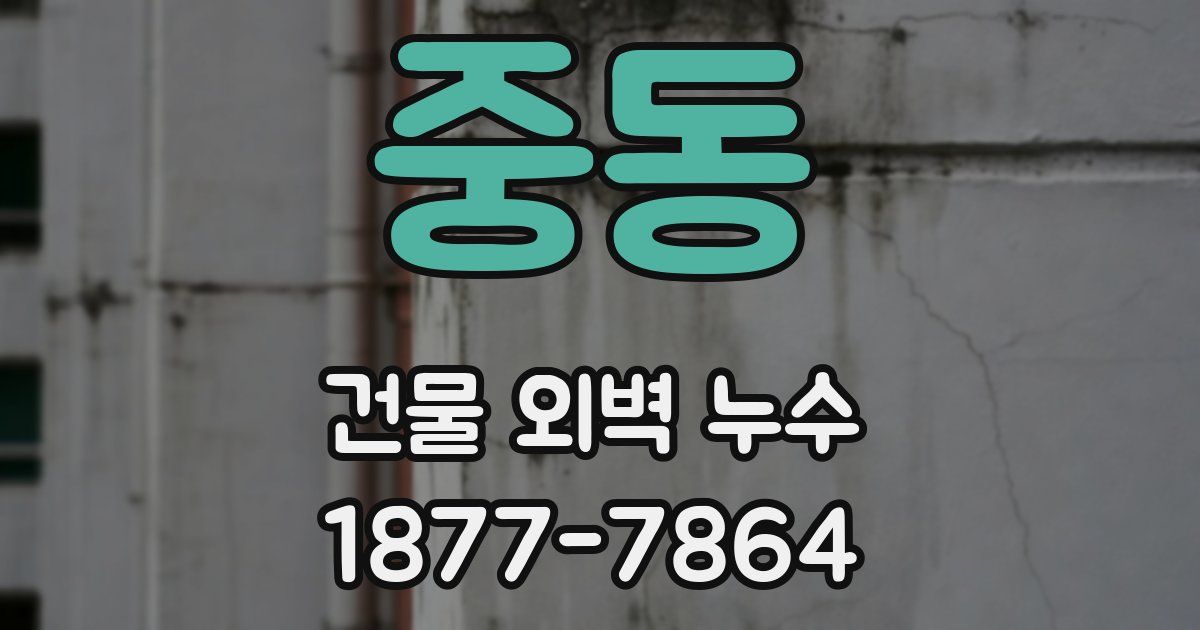 중동 건물 외벽 누수