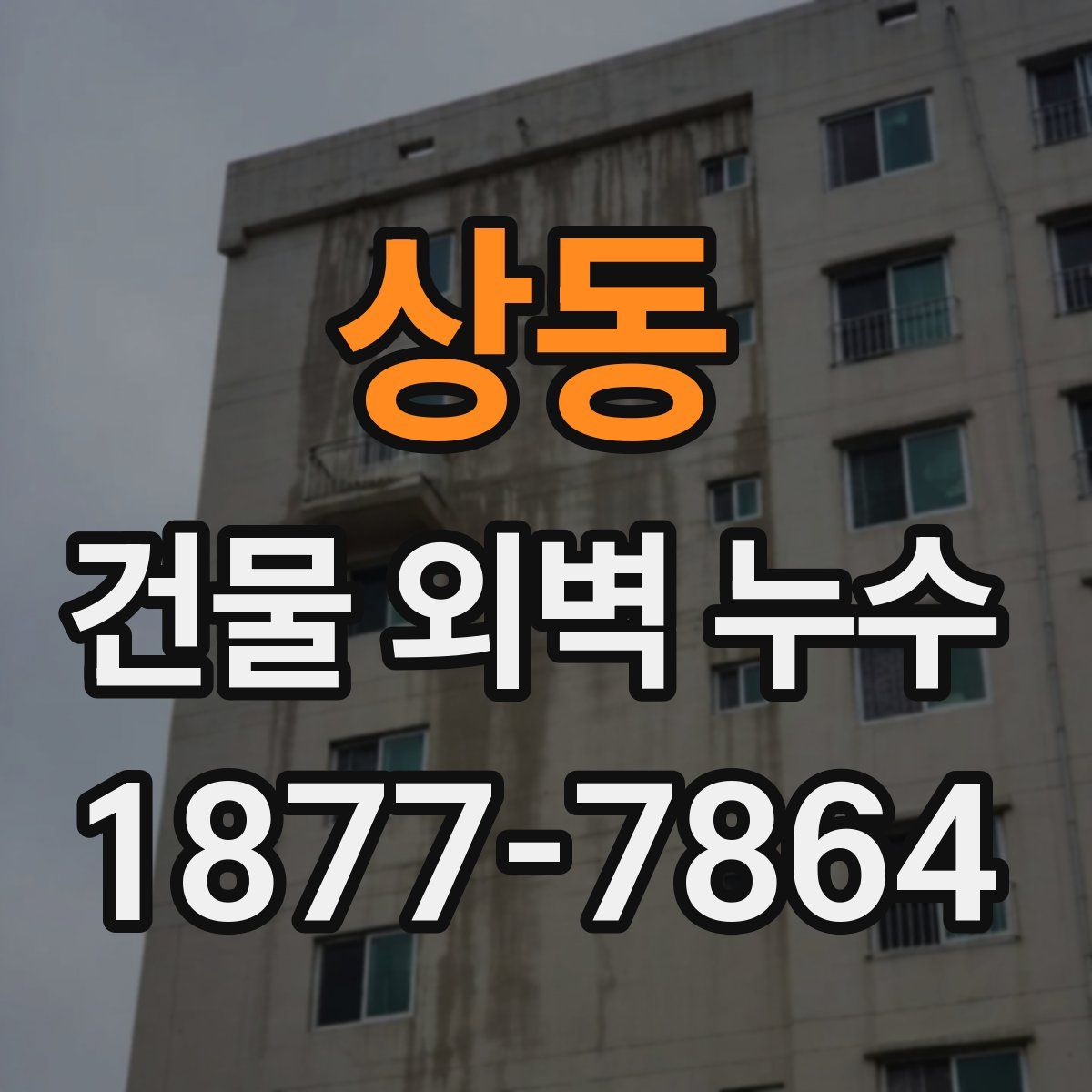 상동 건물 외벽 누수