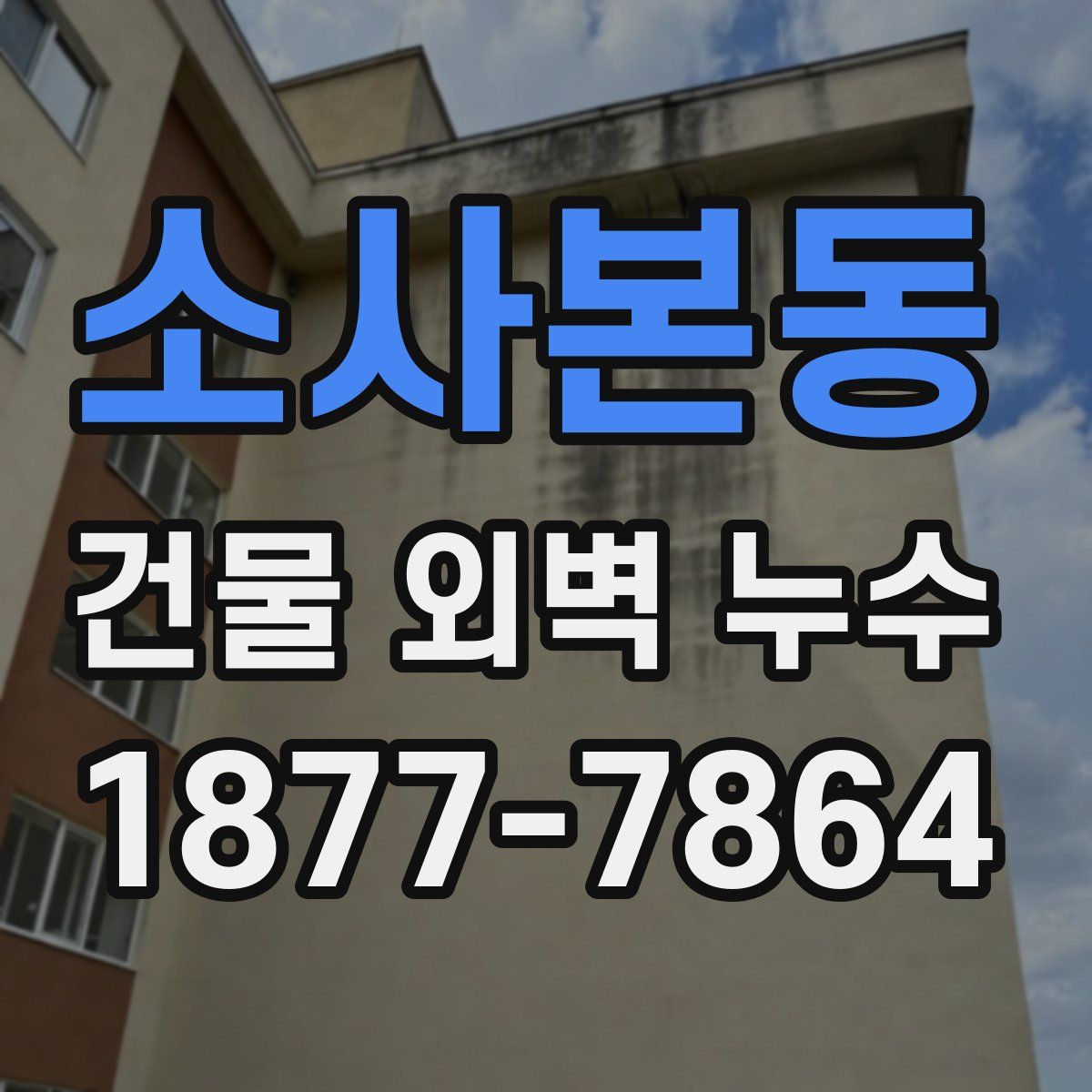 소사본동 건물 외벽 누수