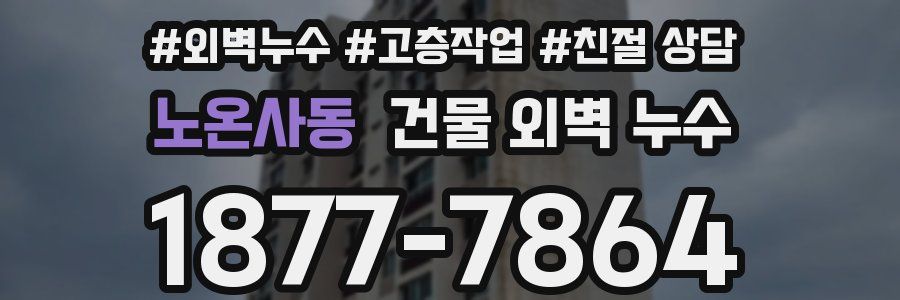 노온사동 건물 외벽 누수