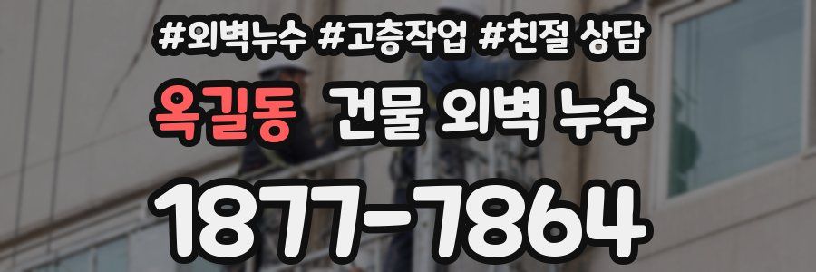 옥길동 건물 외벽 누수