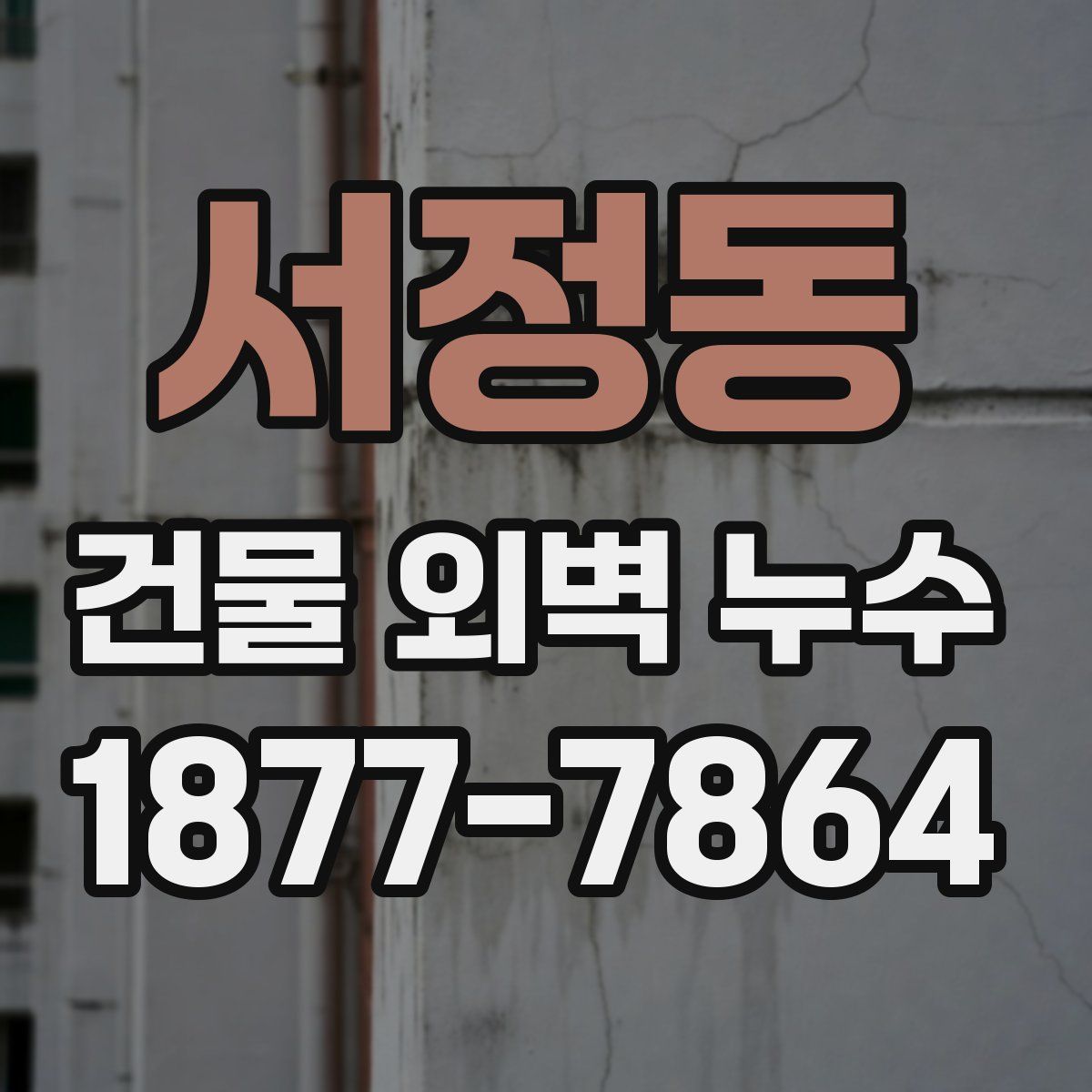 서정동 건물 외벽 누수