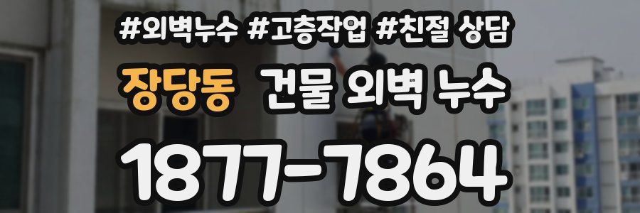 장당동 건물 외벽 누수
